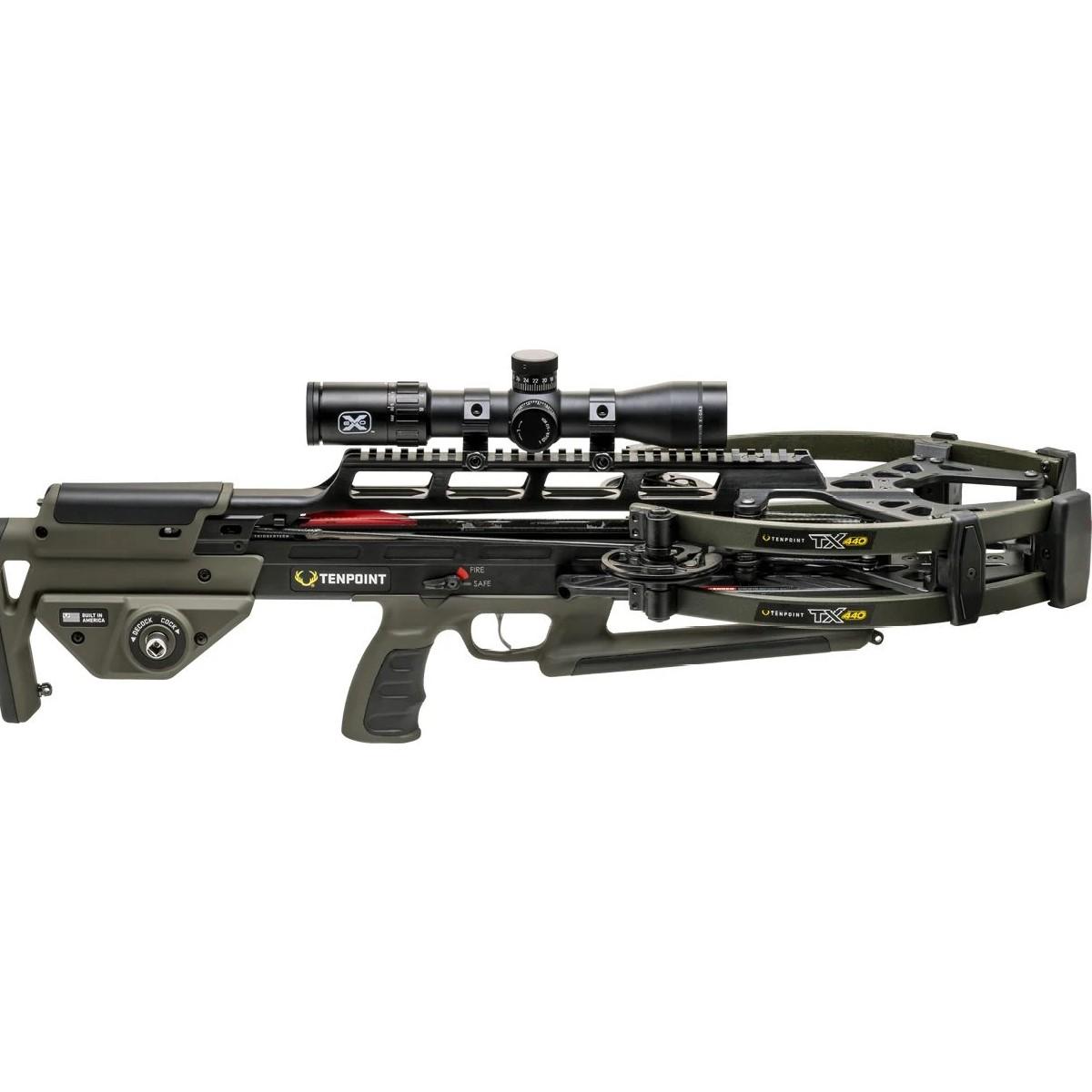 TenPoint TX 440 ACUslide MAXX EVO-X Elite Black Scope Moss Green