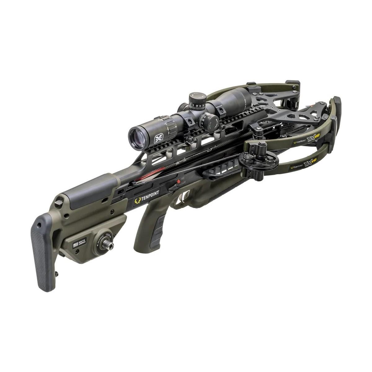 TenPoint TX 440 ACUslide MAXX EVO-X Elite Black Scope Moss Green