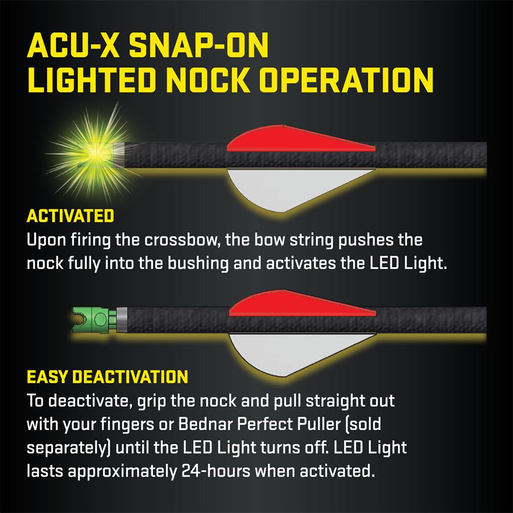 ACU-X Lighted RD Carbon Arrows 20 .001 3pk