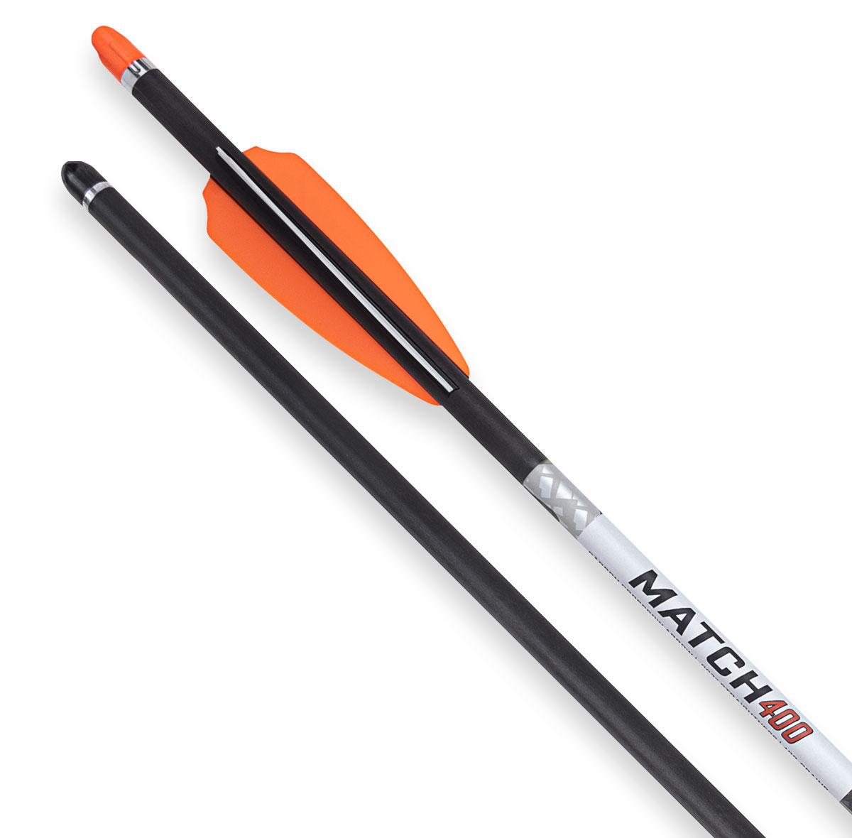 Wicked Ridge Match 400 Alpha-Nock Carbon Arrows, 20, .004