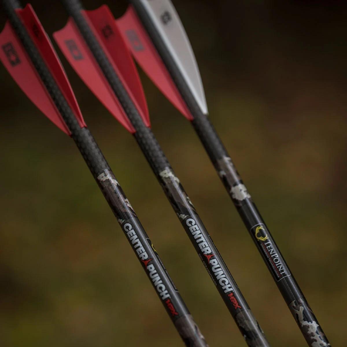 Tenpoint CenterPunch HPX Carbon Arrows 20'' w/ Alpha-Nock HPX .001''