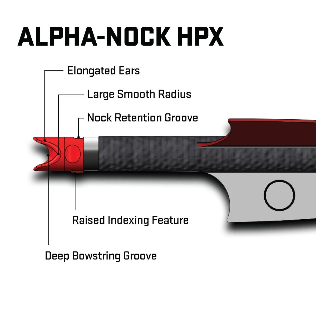 Tenpoint CenterPunch HPX Carbon Arrows 20'' w/ Alpha-Nock HPX .001''