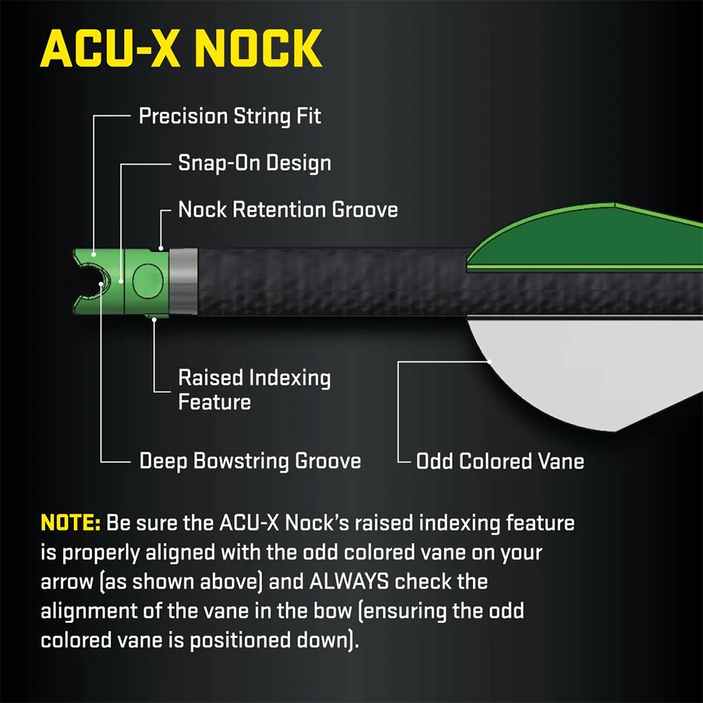 ACU-X Carbon Arrows 20 w/ ACU-X Nock .001 6pk