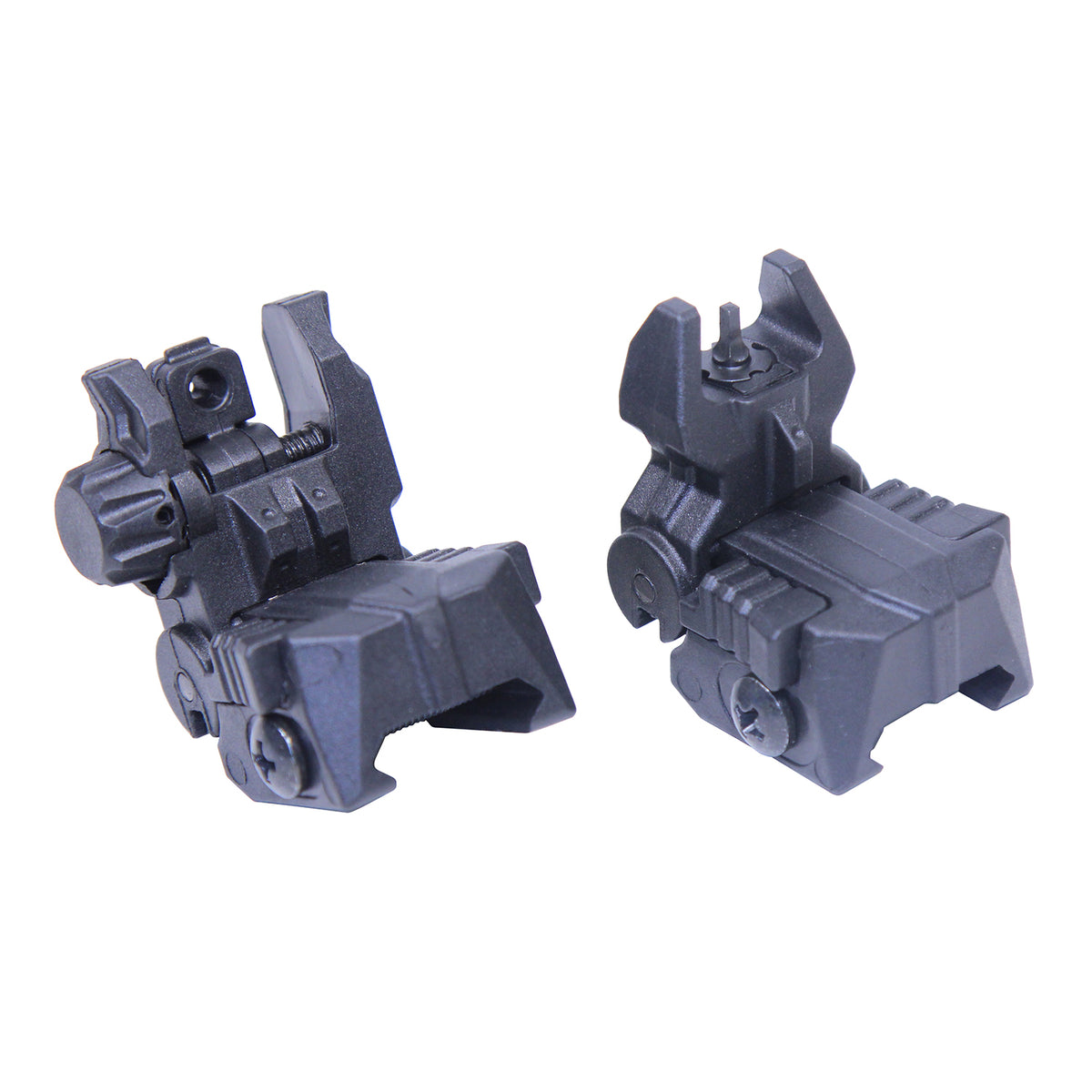 AR-15 Tactical Polymer Spring Assisted Folding Sights