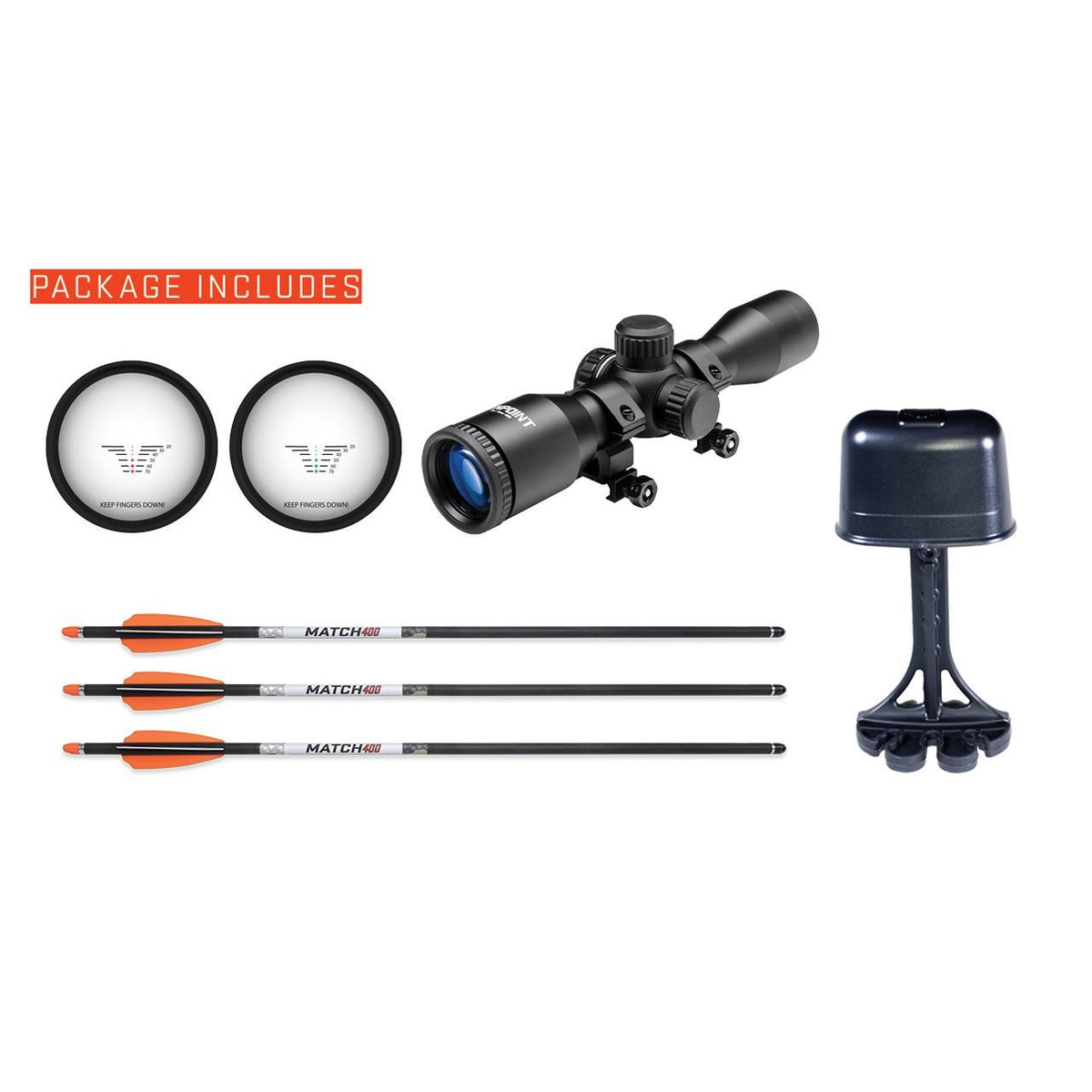 Tenpoint Invader M1 De-Cock ACUdraw De-Cock Pro-View 400 Scope