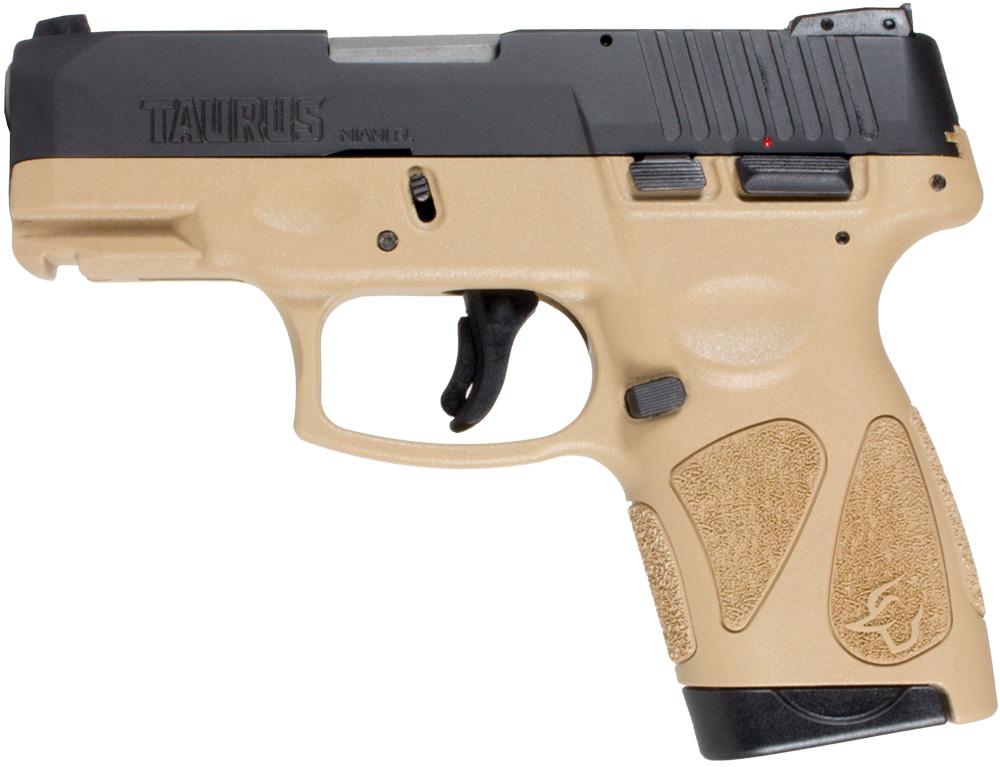 TAURUS G2S 9MM TAN/BK 3.26 IN BL 2X7 RDS