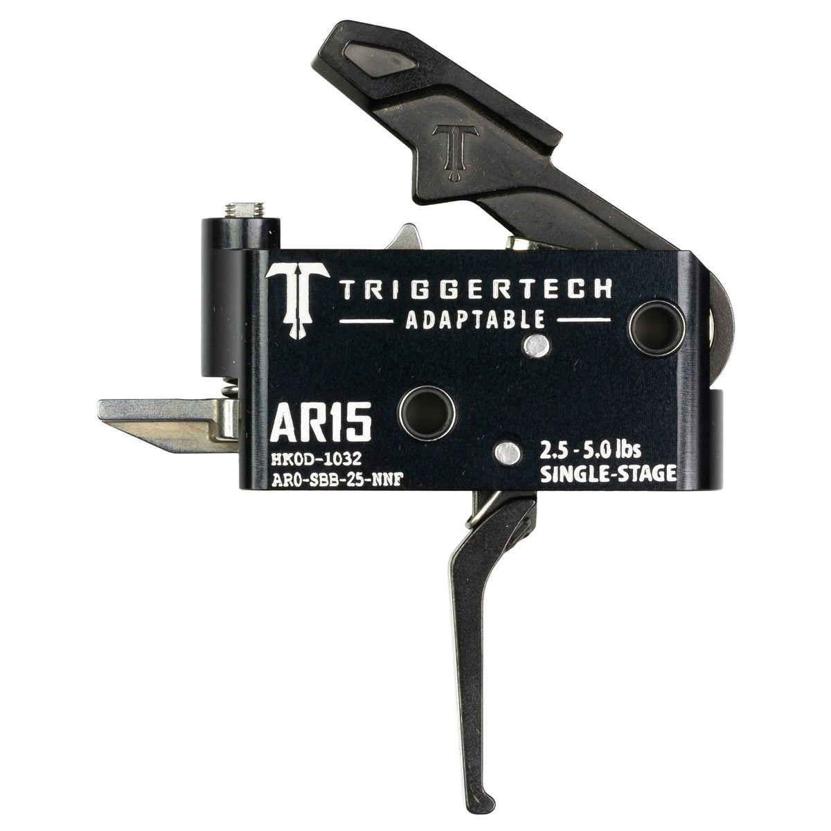 TriggerTech Adaptable Adjustable 2.5lb - 5lb Single-Stage AR-15 Trigger - Flat or Curved