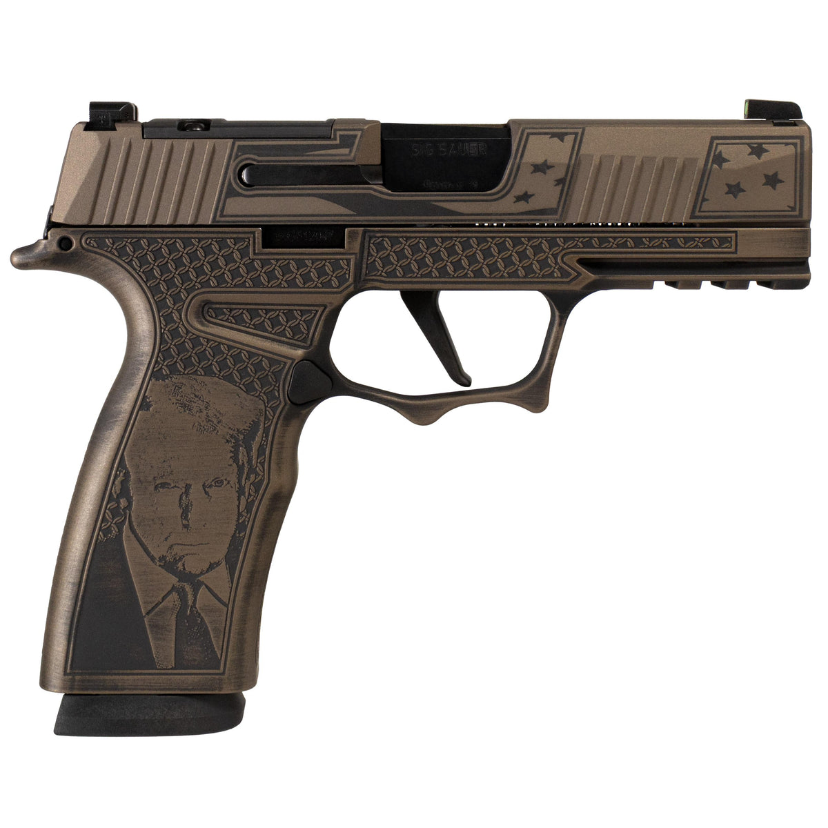 SIG P365 XMACRO TACOPS 9MM 3.7 Brl - (4) 17rd Steel Mags-Trump