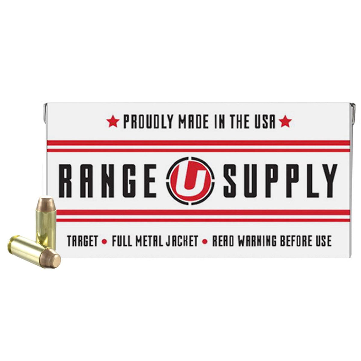 Range Supply 10mm Auto 180 Grain Full Metal Jacket  50/RD