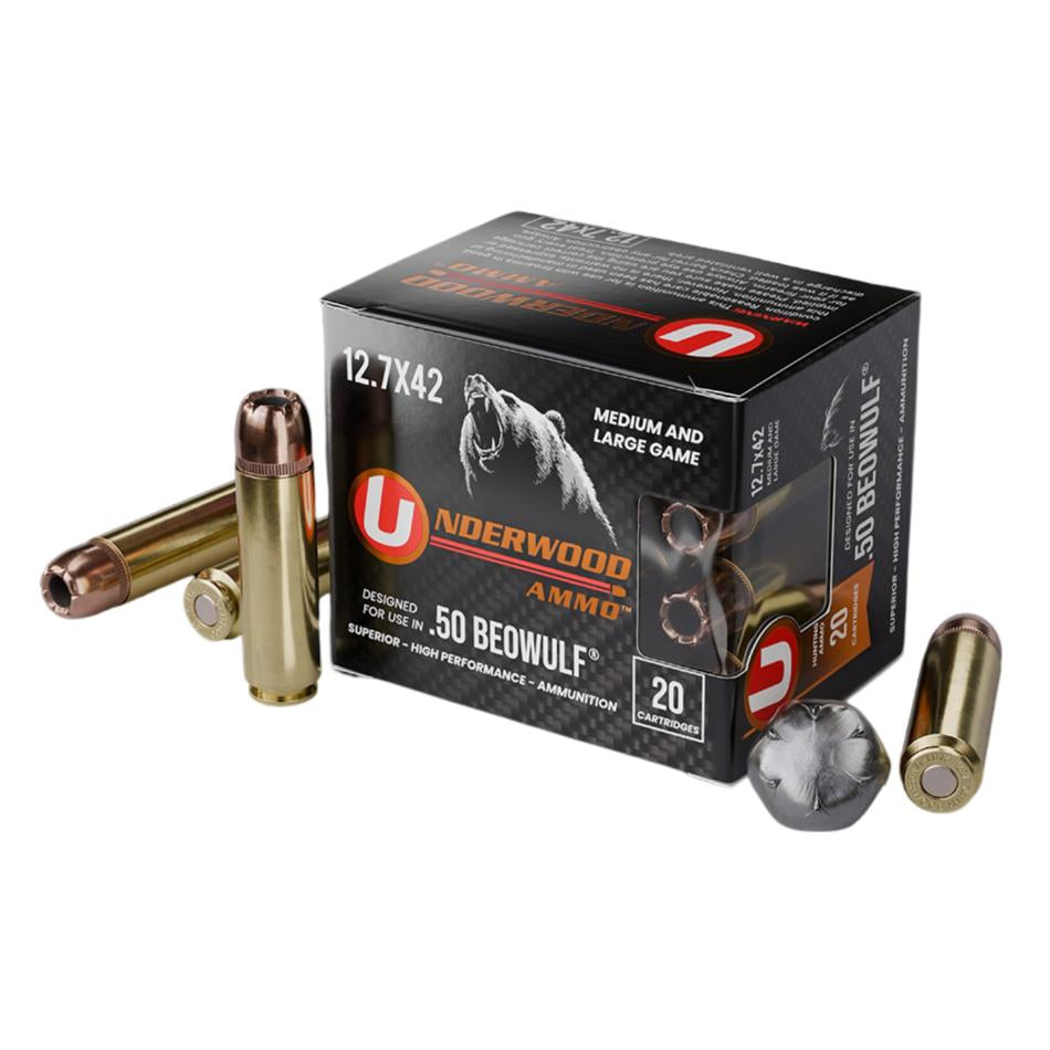 50 Beowulf 350 Grain XTP Jacketed Hollow Point 20/RD