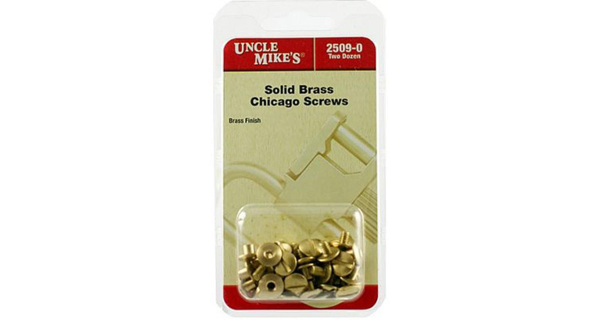 2509 CHICAGO SCREWS BRS 24 PAK