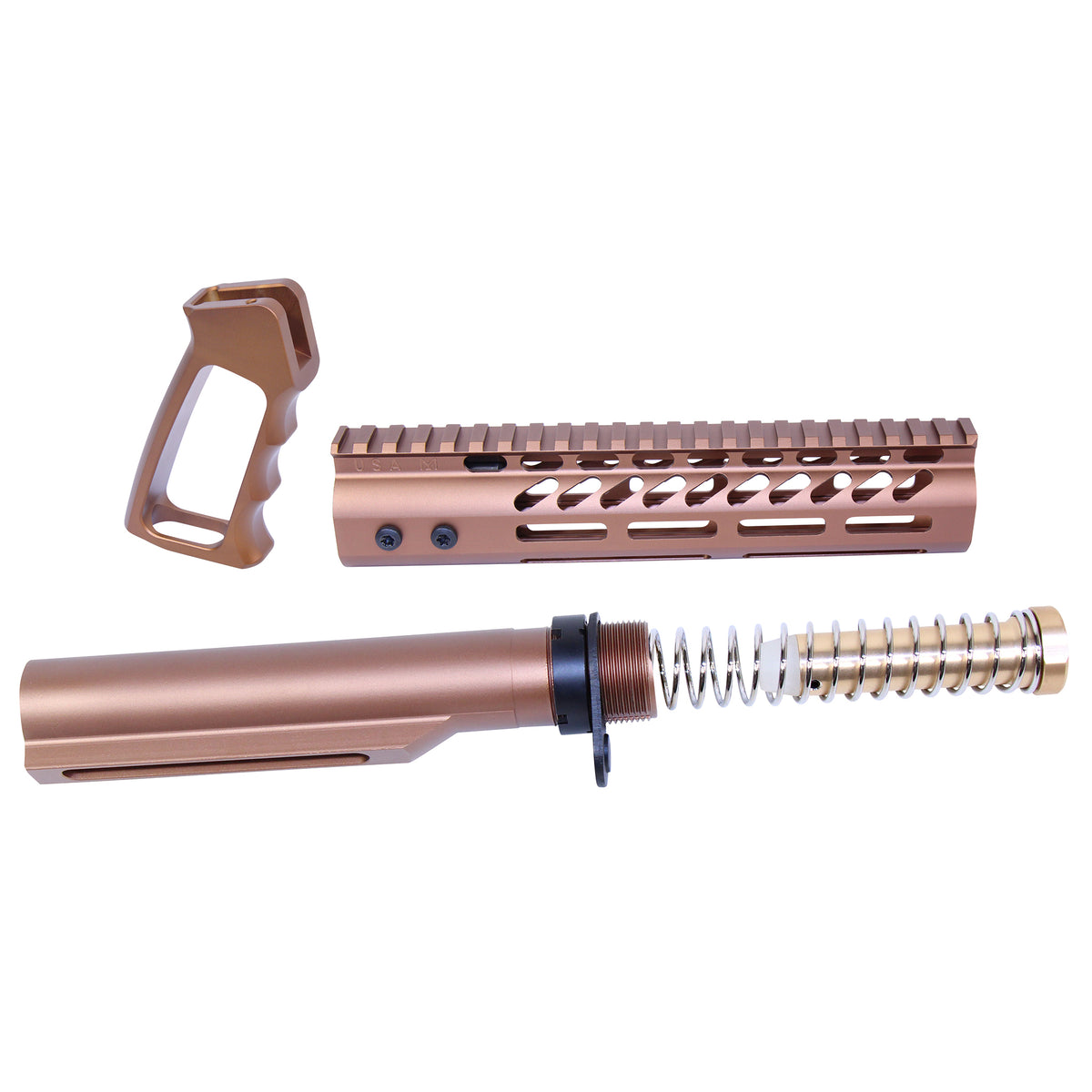 AR-15 Ultra Pistol Furniture Set With Milspec Buffer Tube