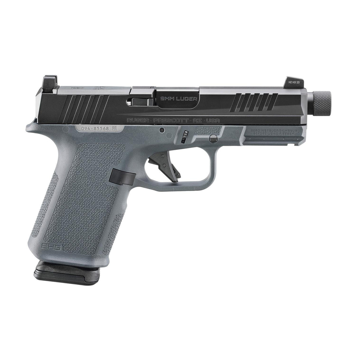 Ruger RXM 9mm Luger Stealth Gray Magpul 15+1rds 4.5 TB Barrel