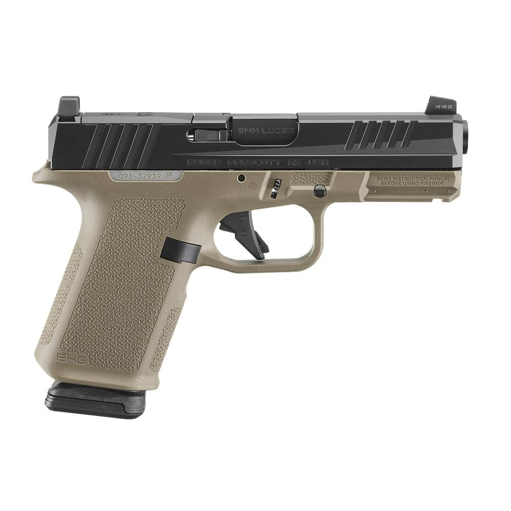 Ruger RXM 9mm 15Rd 4In FDE Poly Frame Frnt NS