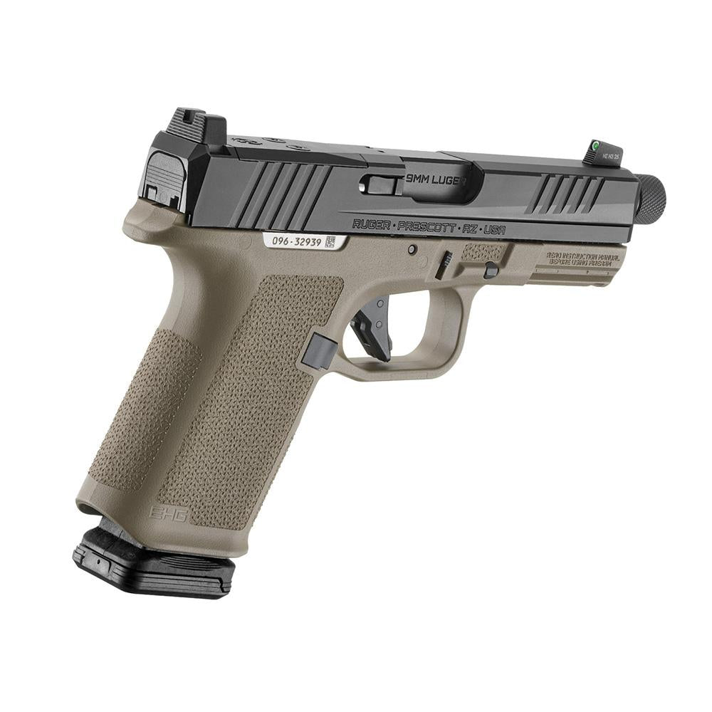 Ruger RXM 9mm 15Rd 4.5In TB FDE Poly Frame Frnt NS
