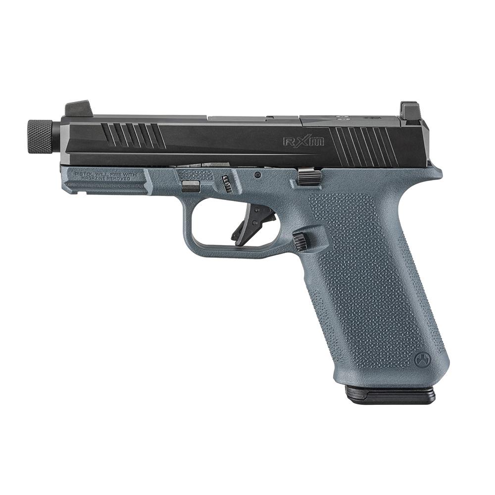 Ruger RXM 9mm 17RD 4.5'' Thrd Bbl Grey Poly Frame Trit NS OR