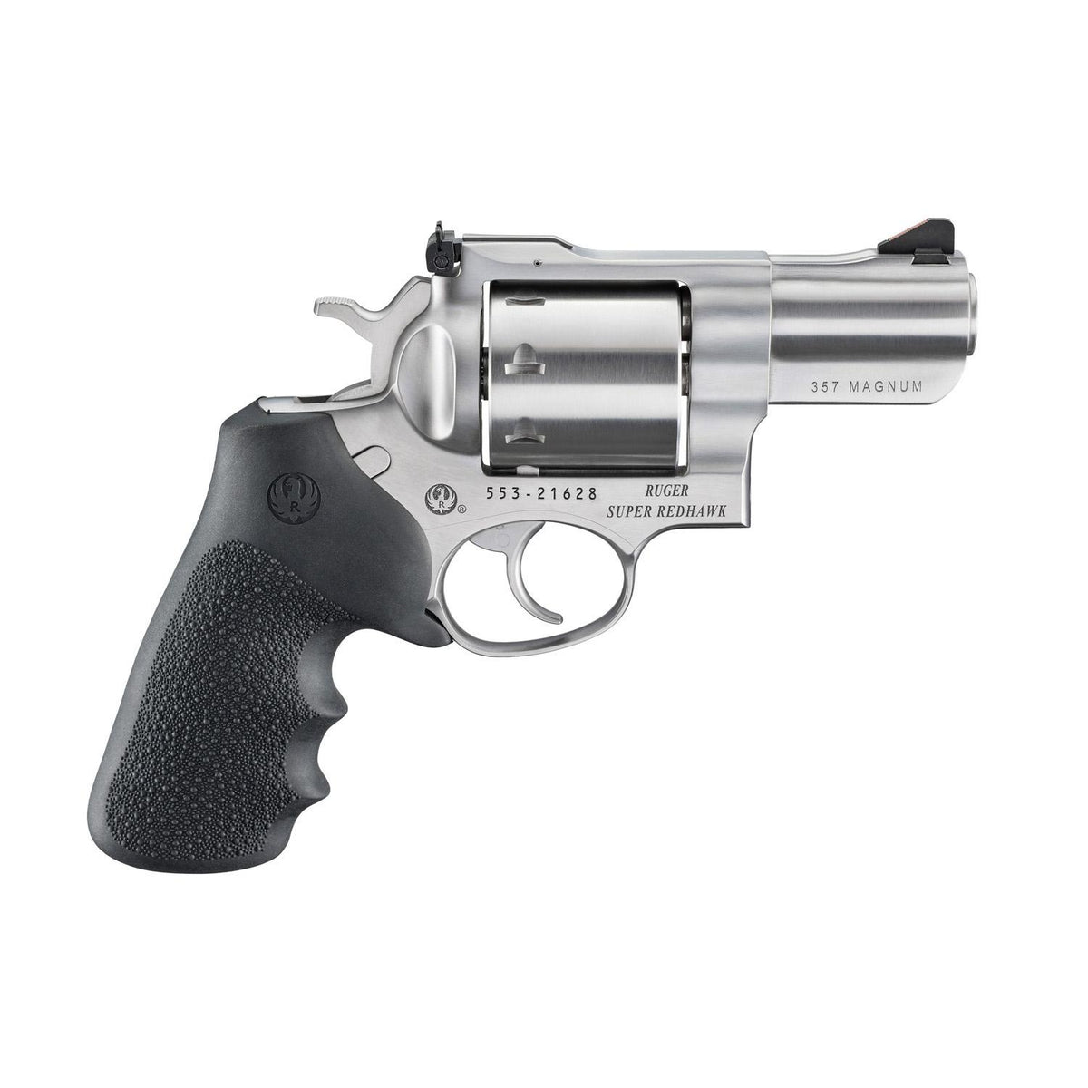 Ruger Spr Redhawk 357Mag 8Rd 2.5in Bbl Satin Stnls Hogue Grp AS sight