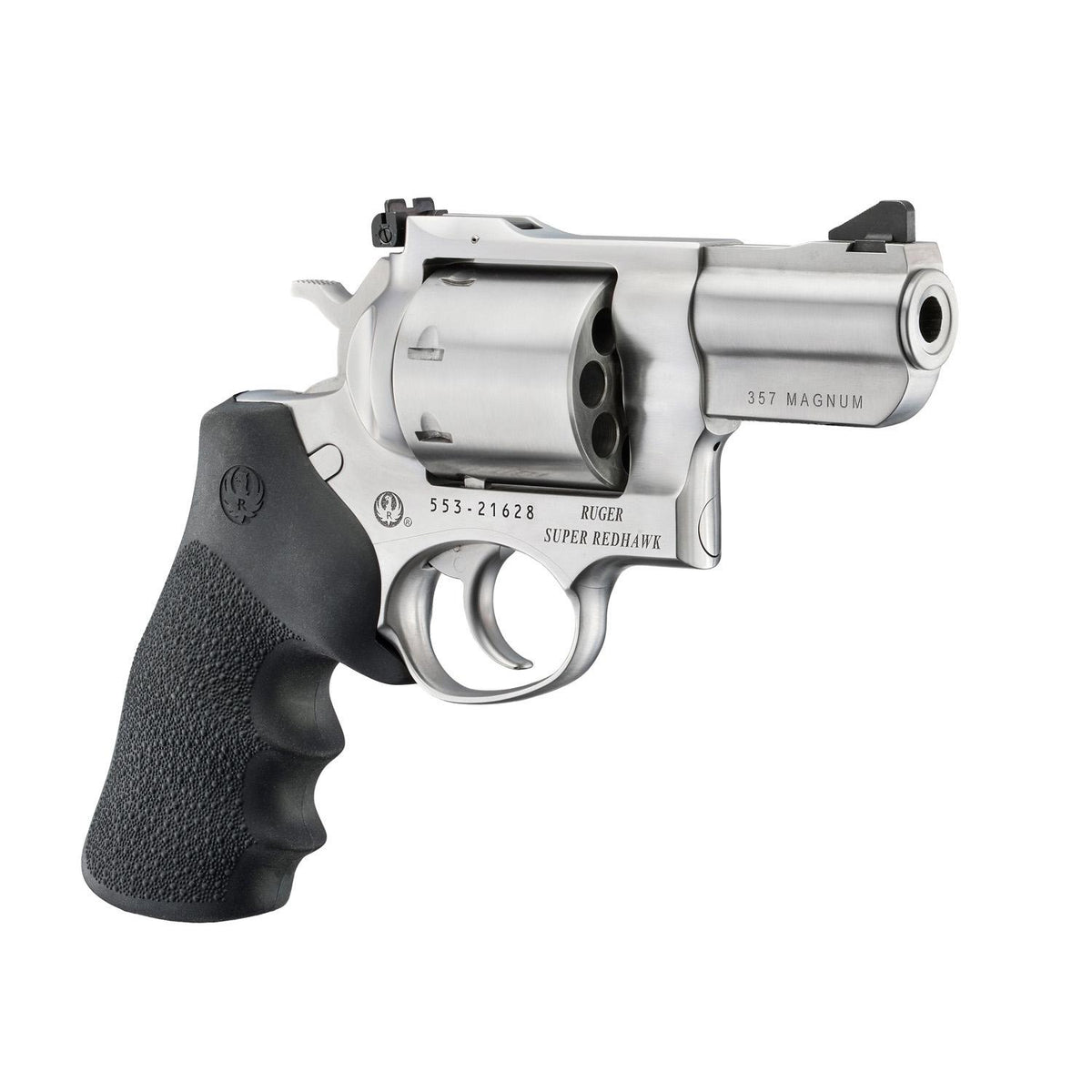 Ruger Spr Redhawk 357Mag 8Rd 2.5in Bbl Satin Stnls Hogue Grp AS sight