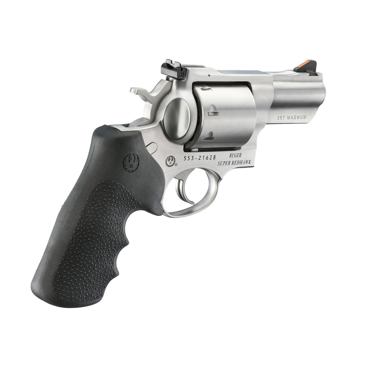 Ruger Spr Redhawk 357Mag 8Rd 2.5in Bbl Satin Stnls Hogue Grp AS sight