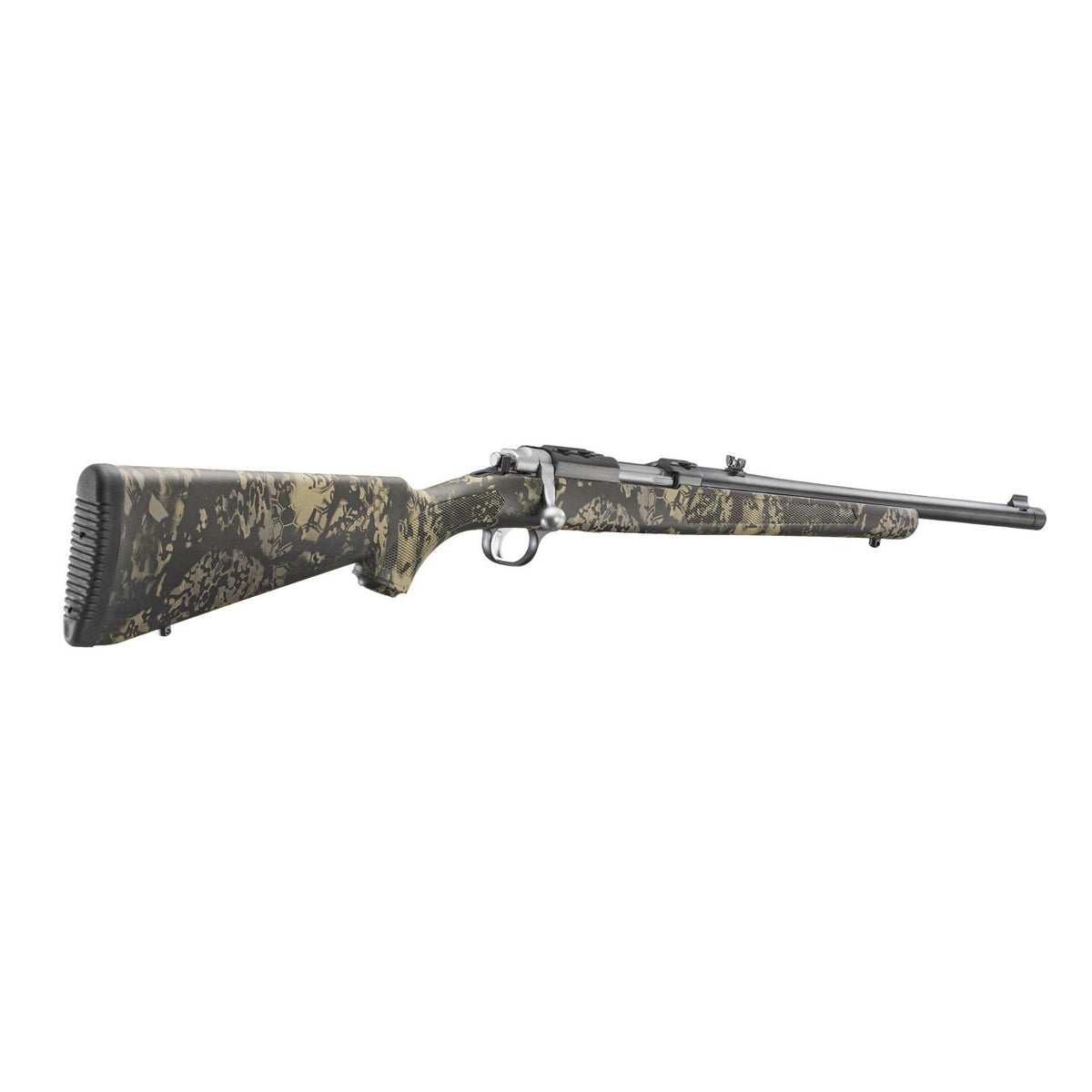 Ruger 77/44 44 Rem Mag Alloy Blued Steel w/Camo Pattern Stock 16.6'' 4RNDS