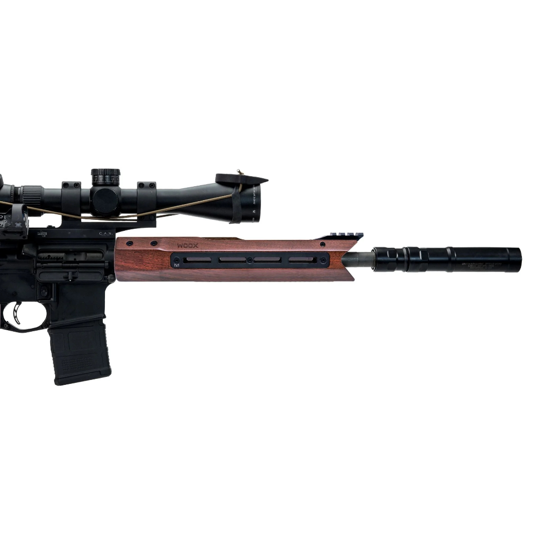 WOOX Vigilante Walnut Free Float AR-15 Handguard - M-LOK - 3 Lengths Available