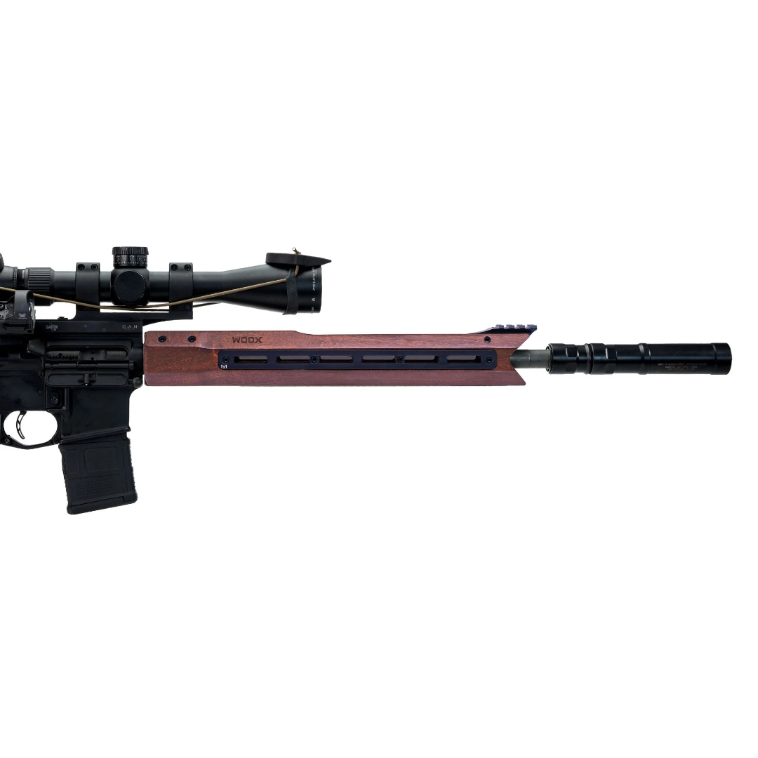 WOOX Vigilante Walnut Free Float AR-15 Handguard - M-LOK - 3 Lengths Available