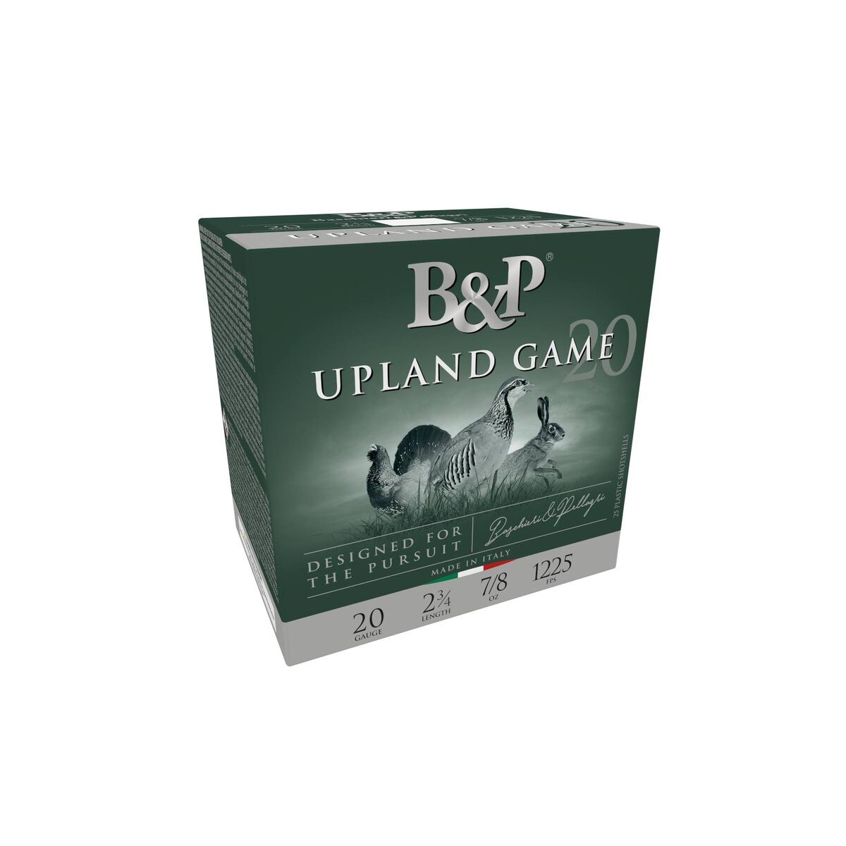 B&P UPLAND GAME 20GA 2-3/4'' 7/8OZ HULL T SHOT TYPE NPL 5 1225FPS 25/RD