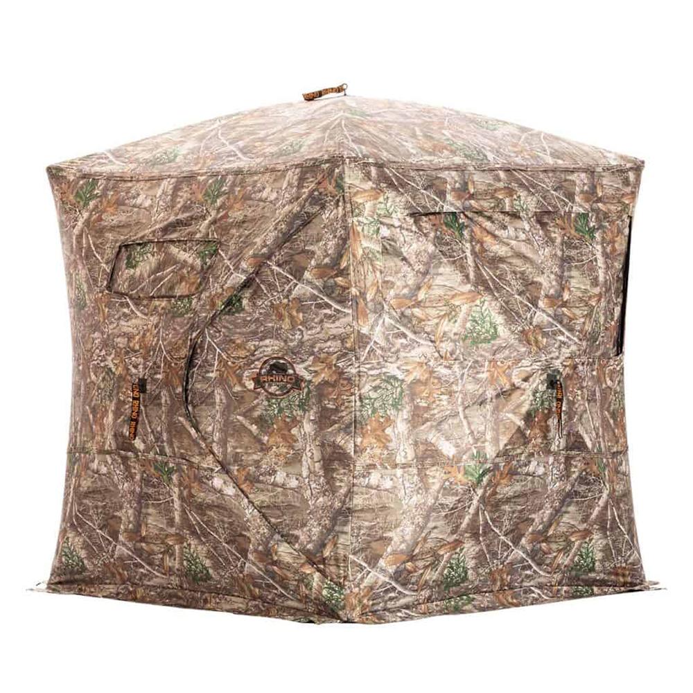 Rhino Blind 180 MBL-180 Degree See Through w/ Double Mesh Mossy Oak BL 150D