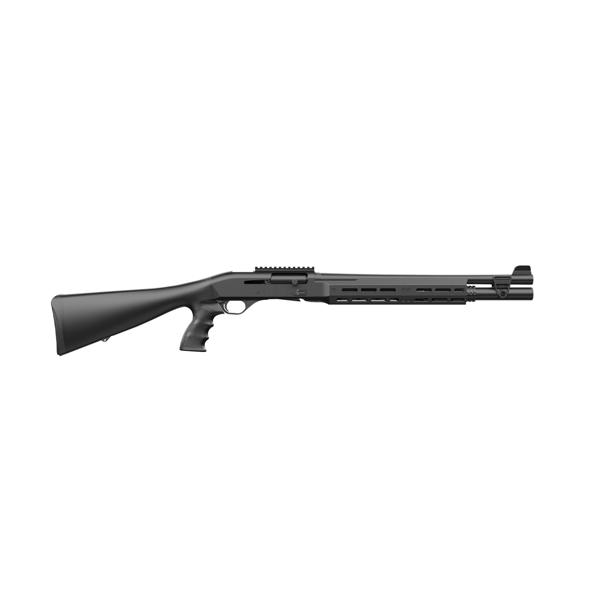 Retay 12ga 724 Patrol Shotgun - Black - Aluminum Forend Pstl Grip