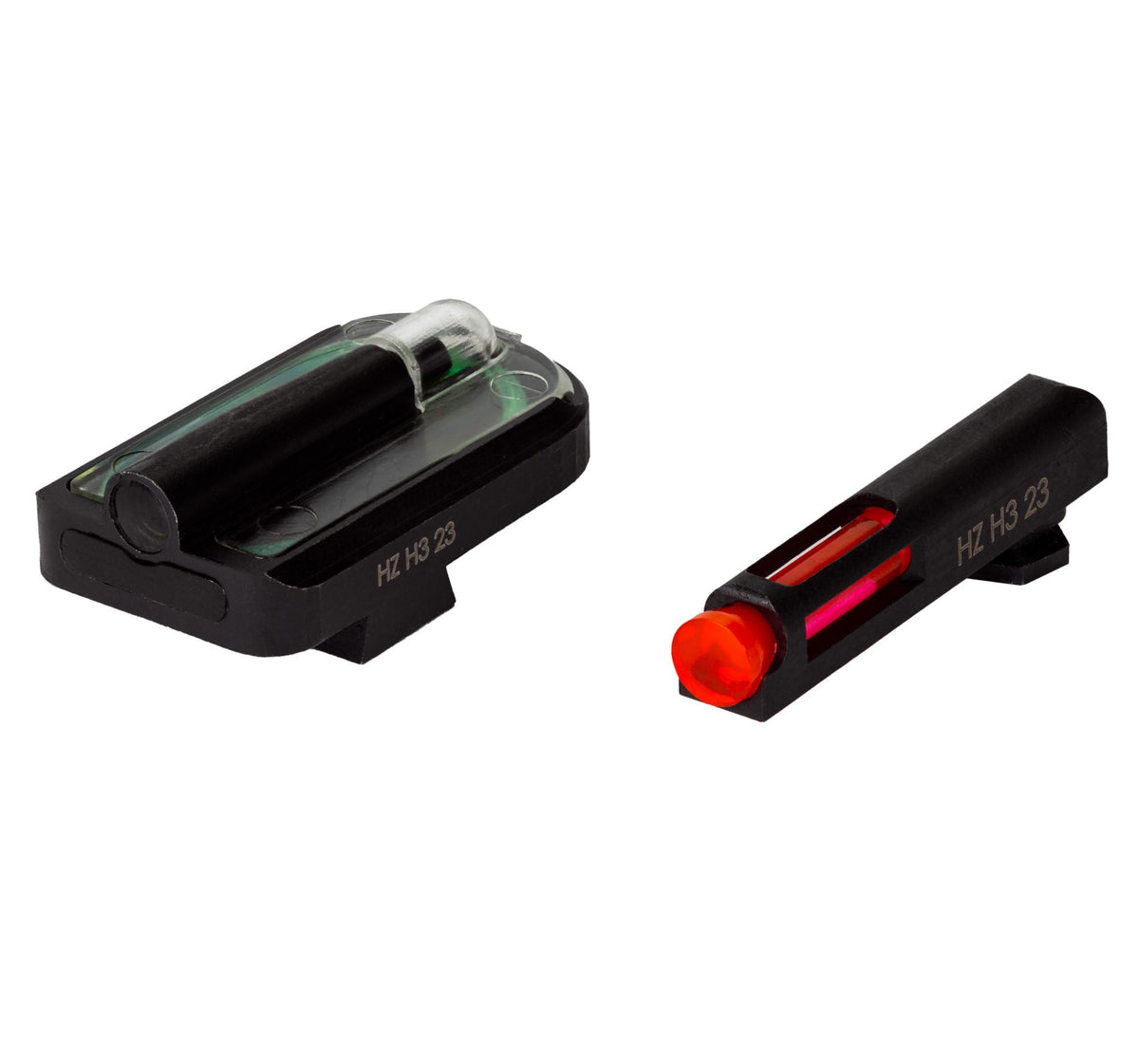 HIVIZ FASTDOT H3 Red front sight Green Rear-fits Glock 9mm| 40 S&W |357Sig