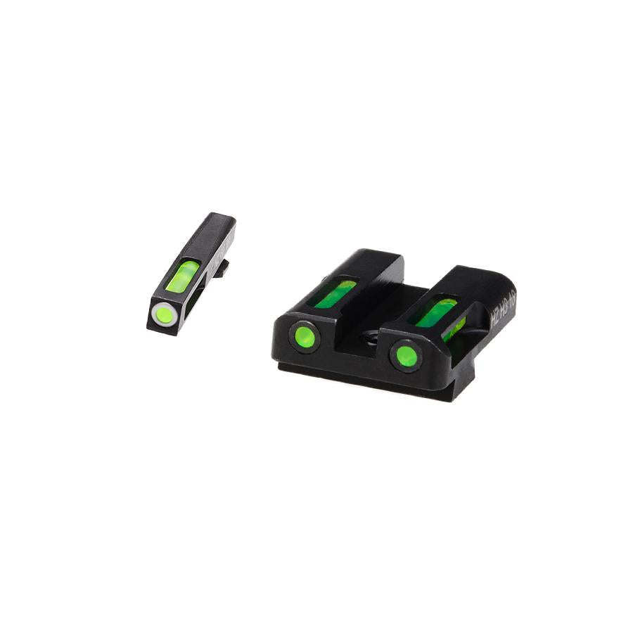 HIVIZ LiteWave H3 sight G Litepipes w/W front ring 9mm Glock 40S&W .357 Sig