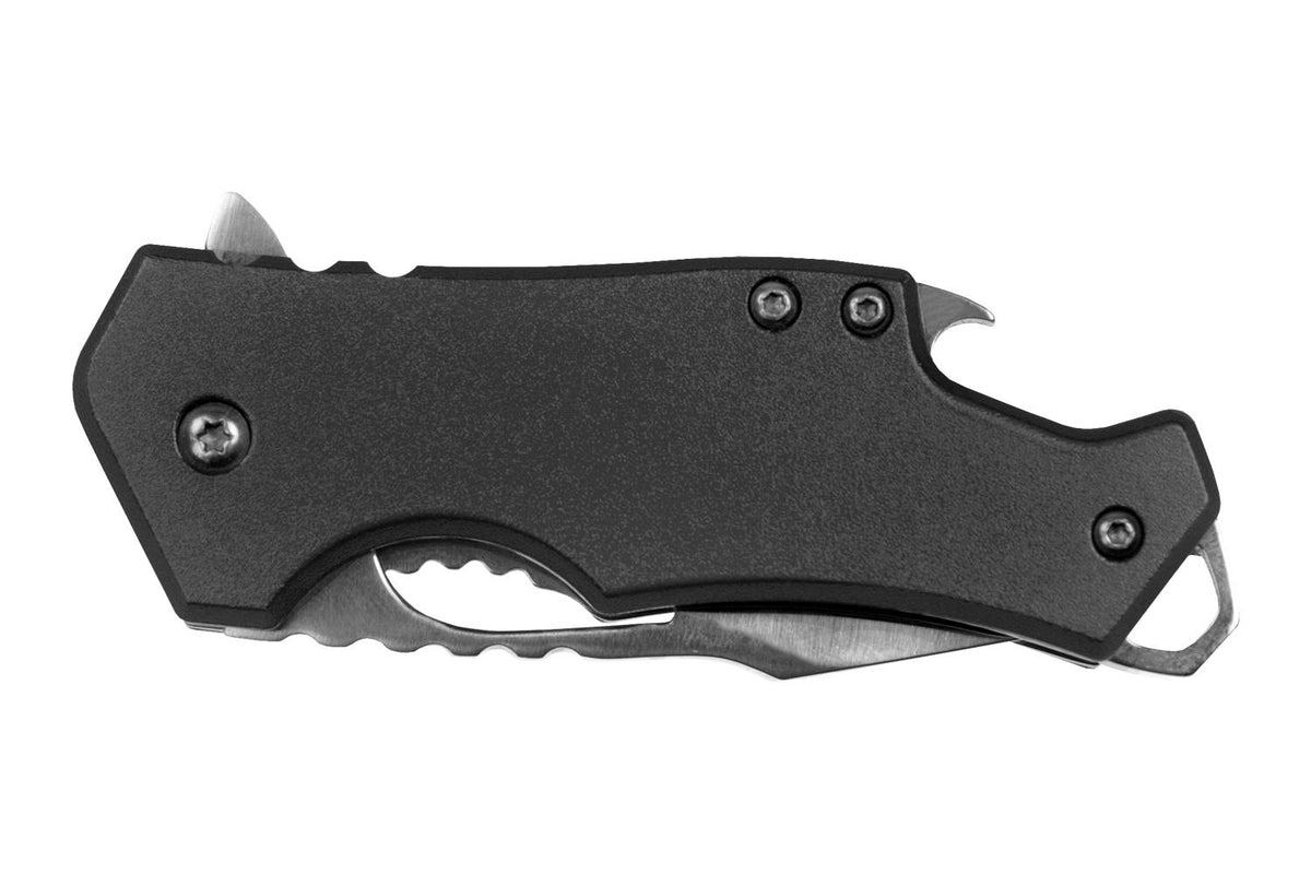 SARGE BLACK FUSE-KNIFE & BOTTLE OPENER 2.375 BLADE