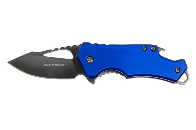 SARGE BLUE FUSE-KNIFE & BOTTLE OPENER 2.375 BLADE