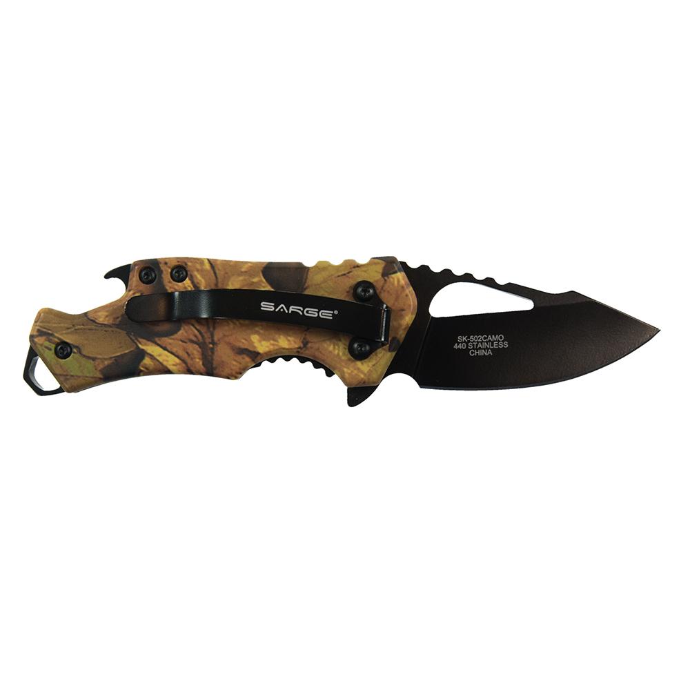 SARGE CAMO FUSE - KNIFE & BOTTLE OPENER