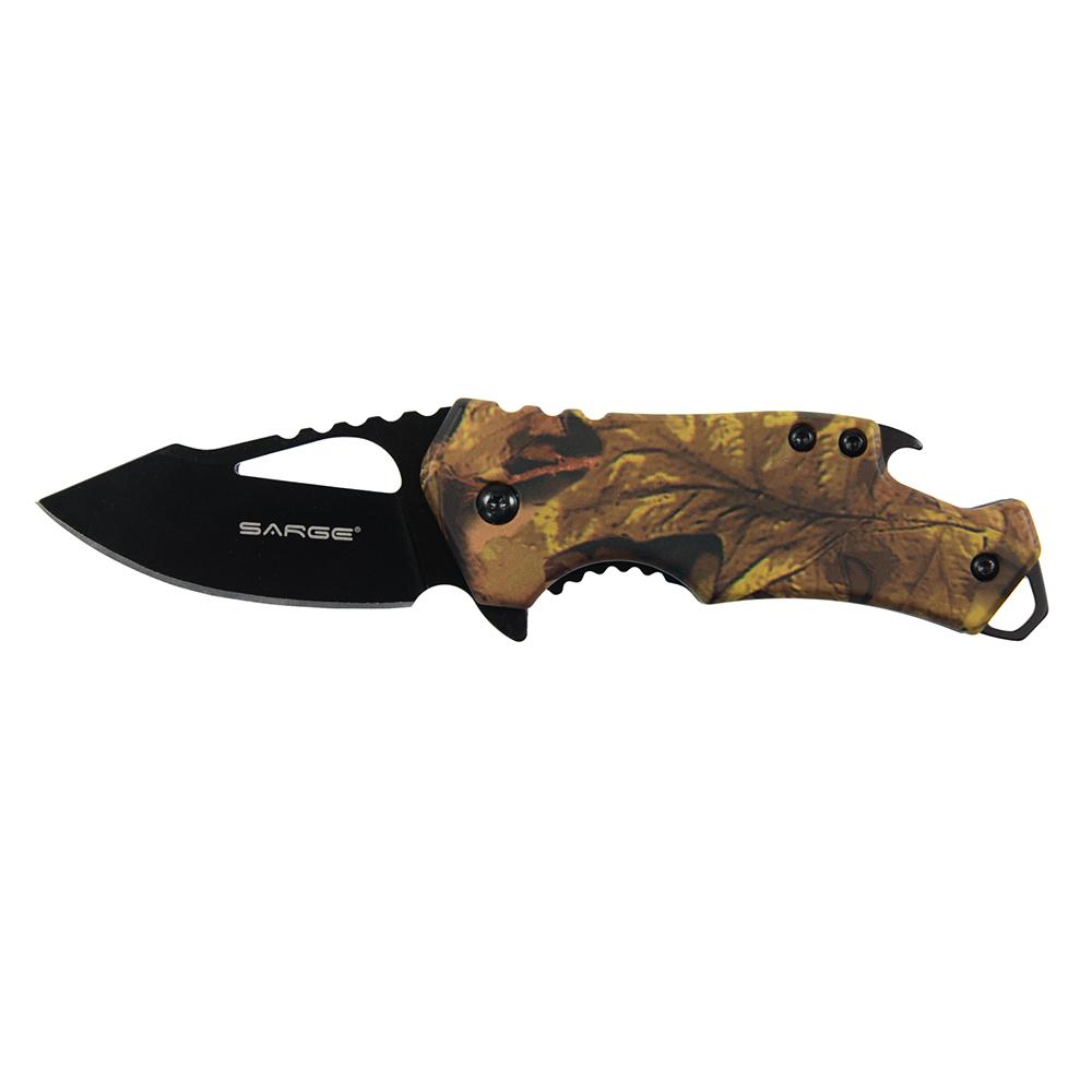 SARGE CAMO FUSE - KNIFE & BOTTLE OPENER