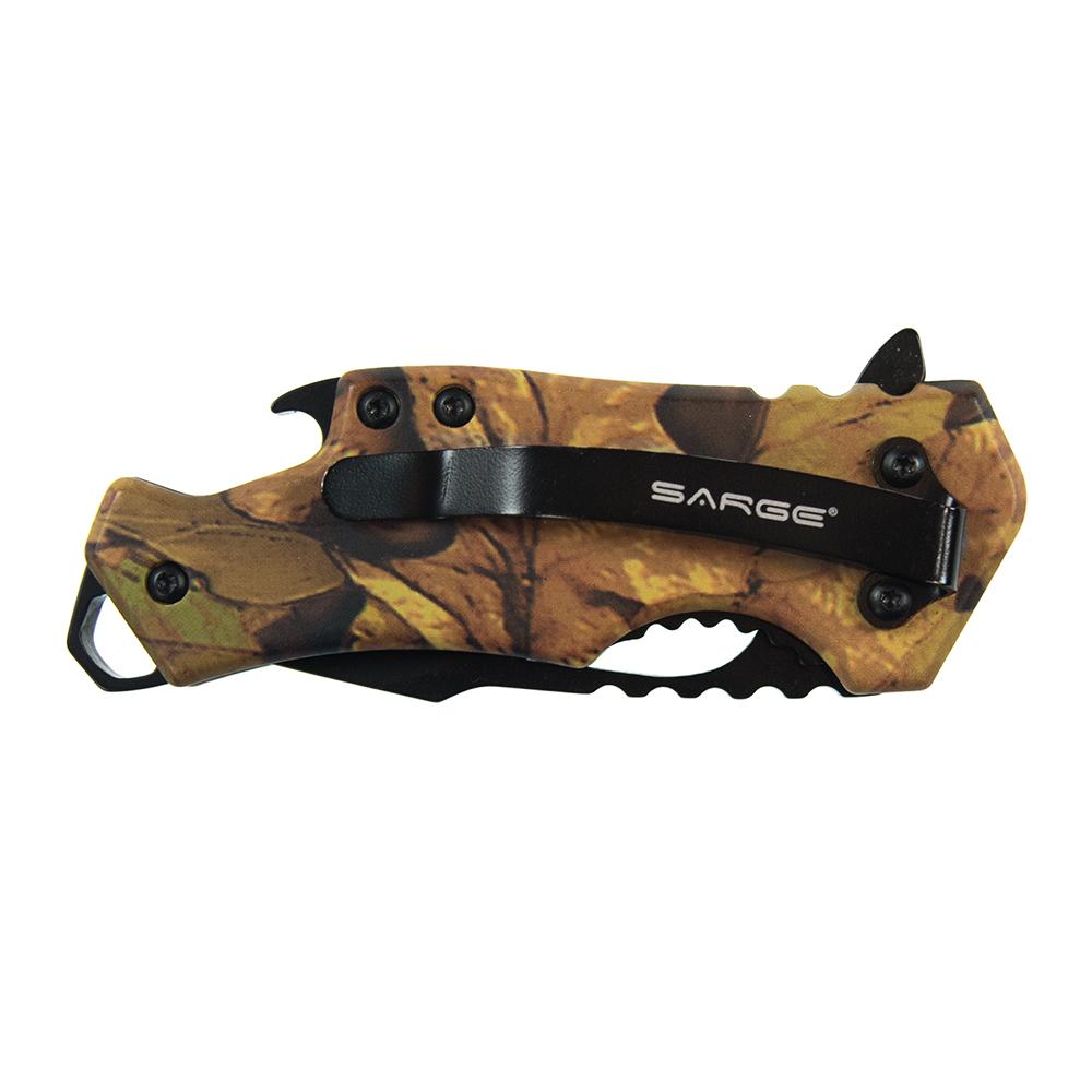 SARGE CAMO FUSE - KNIFE & BOTTLE OPENER