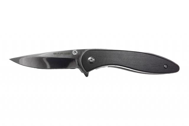 SARGE HORNET - BLACK BRUSHED SWIFT ASSIST FOLDER