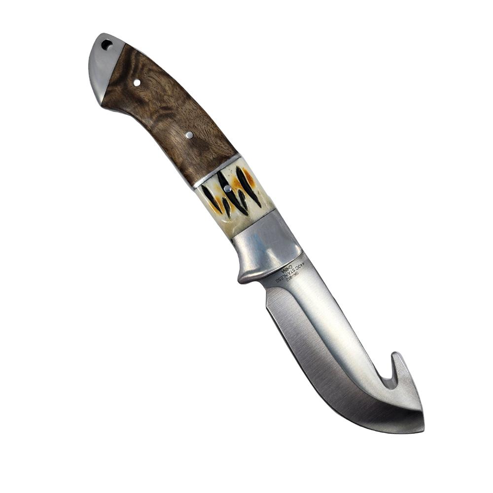 SARGE TERRAIN- WOOD & STAG FIXED BLADE GUT HOOK