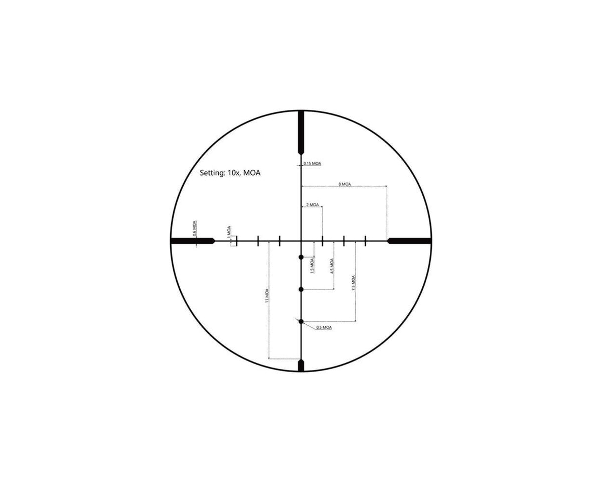 Viridian LYXA Rifle Scope 4-16x44 1 SFP BDC MOA Non-Illum