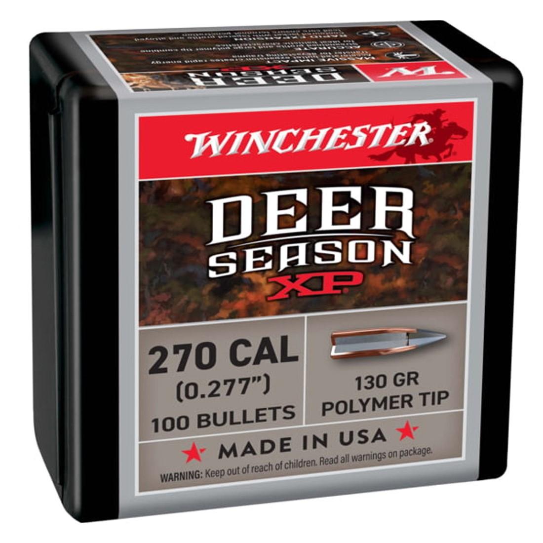BULLETS DEER SEASON XP 270 CAL 130 GR 100 RD