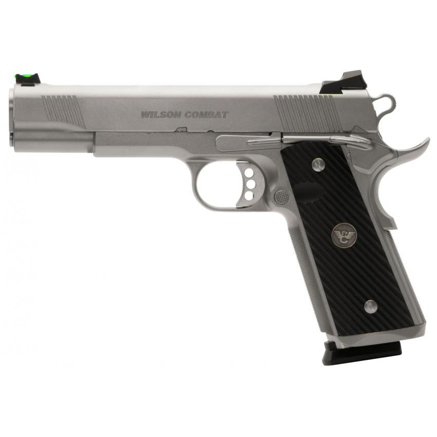 Wilson Combat CQB Elite Full-Size Stainless Glass Bead Blast .45 ACP
