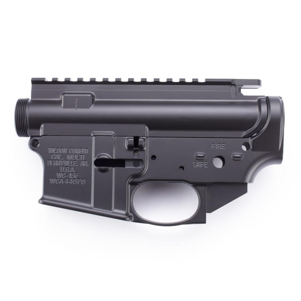 AR15 Receiver Set Lower/Upper Matched Set Forged Closed Triggerguard BLK