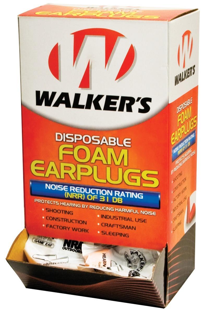 WALKER'S GAME EAR FOAM EAR PLUGS / 200 PAIR BOX