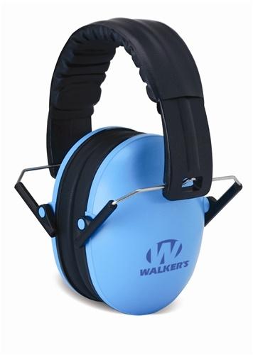 WALKER'S GAME EAR FOLDING SMALL PASSIVE EAR MUFFS BLUE
