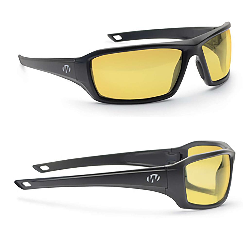 Walker's Forge Full Frame shooting glasses Amber w/ CASE