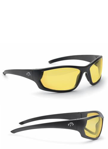 Walker's Vector Full Frame shooting glasses Amber w/ CASE