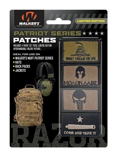 PATRIOT PATCH KIT  4 ASSORTED PATCHES AMERICAN FLAG VERSION