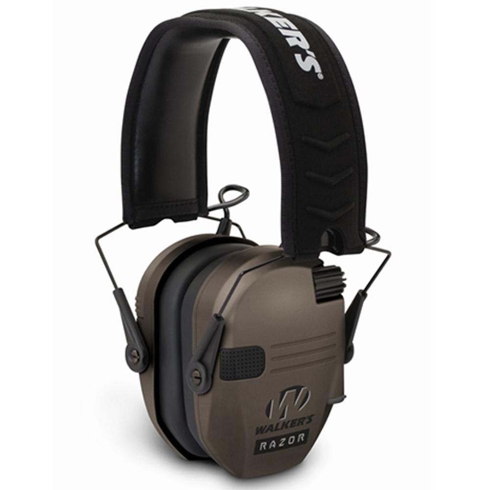WALKER'S GAME EAR RAZOR SLIM ELECTRONIC MUFF FLAT DARK EARTH