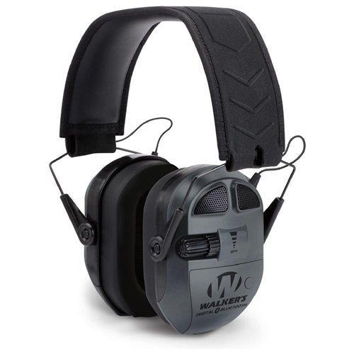 WALKER'S GAME EAR ULTIMATE POWER MUFF QUADS W/AFT/ELECTRIC/BLACK