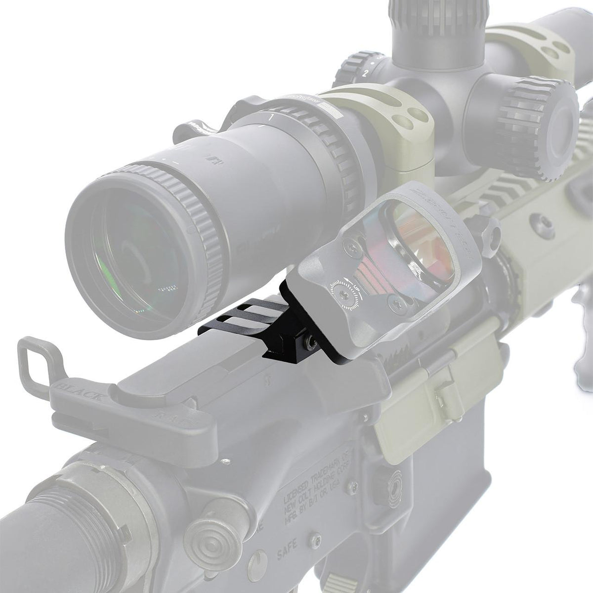 Warne Red-Dot Riser 45deg Reflex Offset Scope Mount